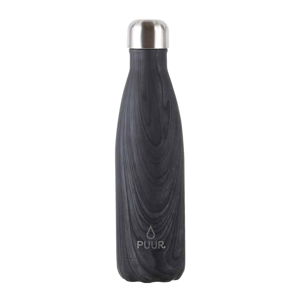 Botella Térmica Puur Bottle Black Marble 500 ml