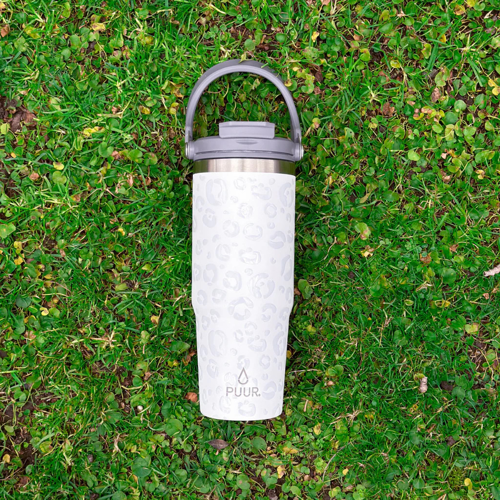 Vaso Térmico Puur Mug White Panther Hermético 900 ml