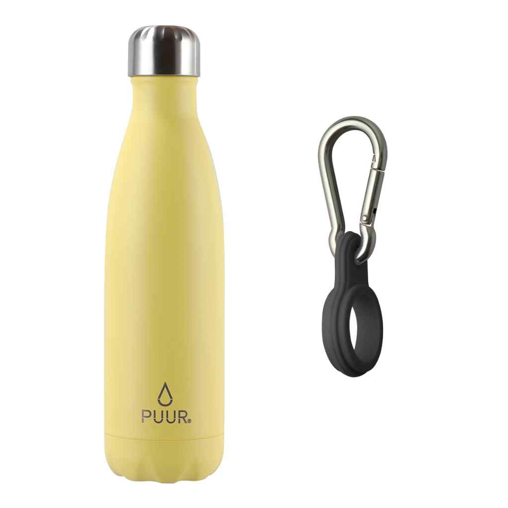 Pack Botella Térmica Puur Bottle Sun + Hook Black