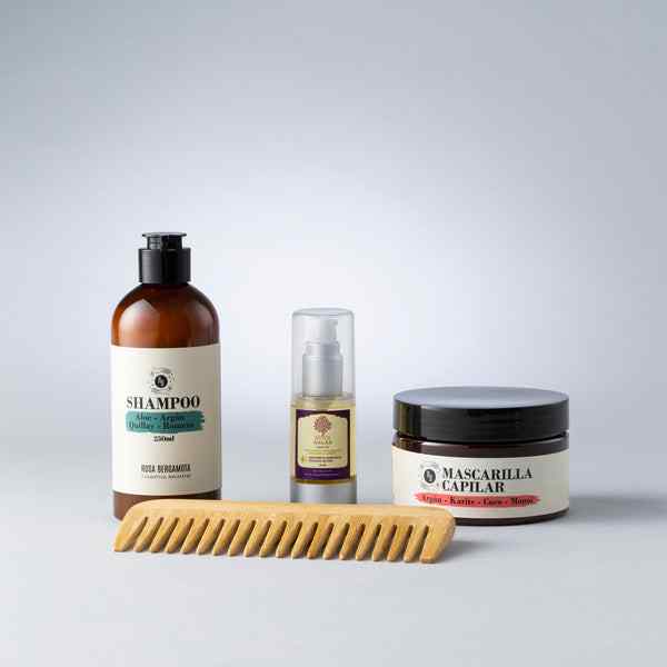 Pack Rulos / Cabello deshidratado + Peineta de Madera de REGALO