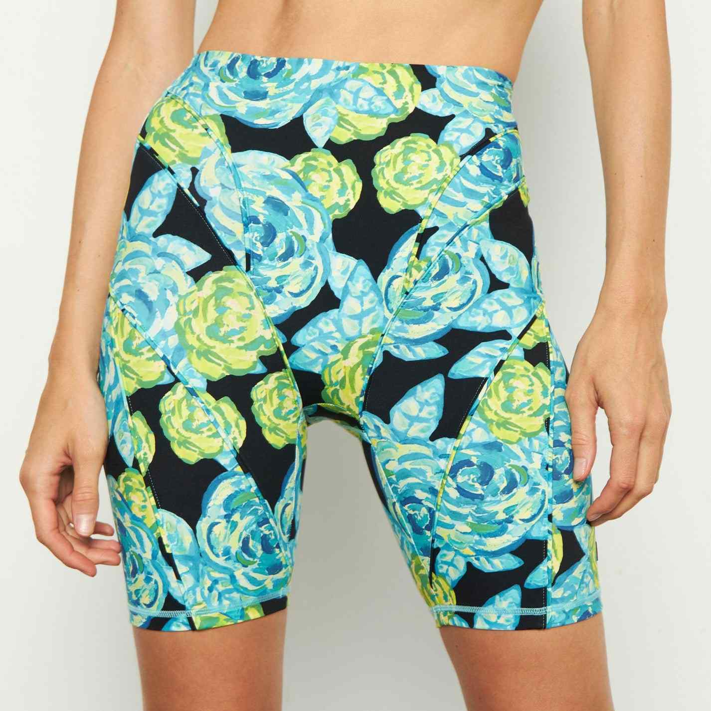 Biker Short Tiro Alto Print Neon XS