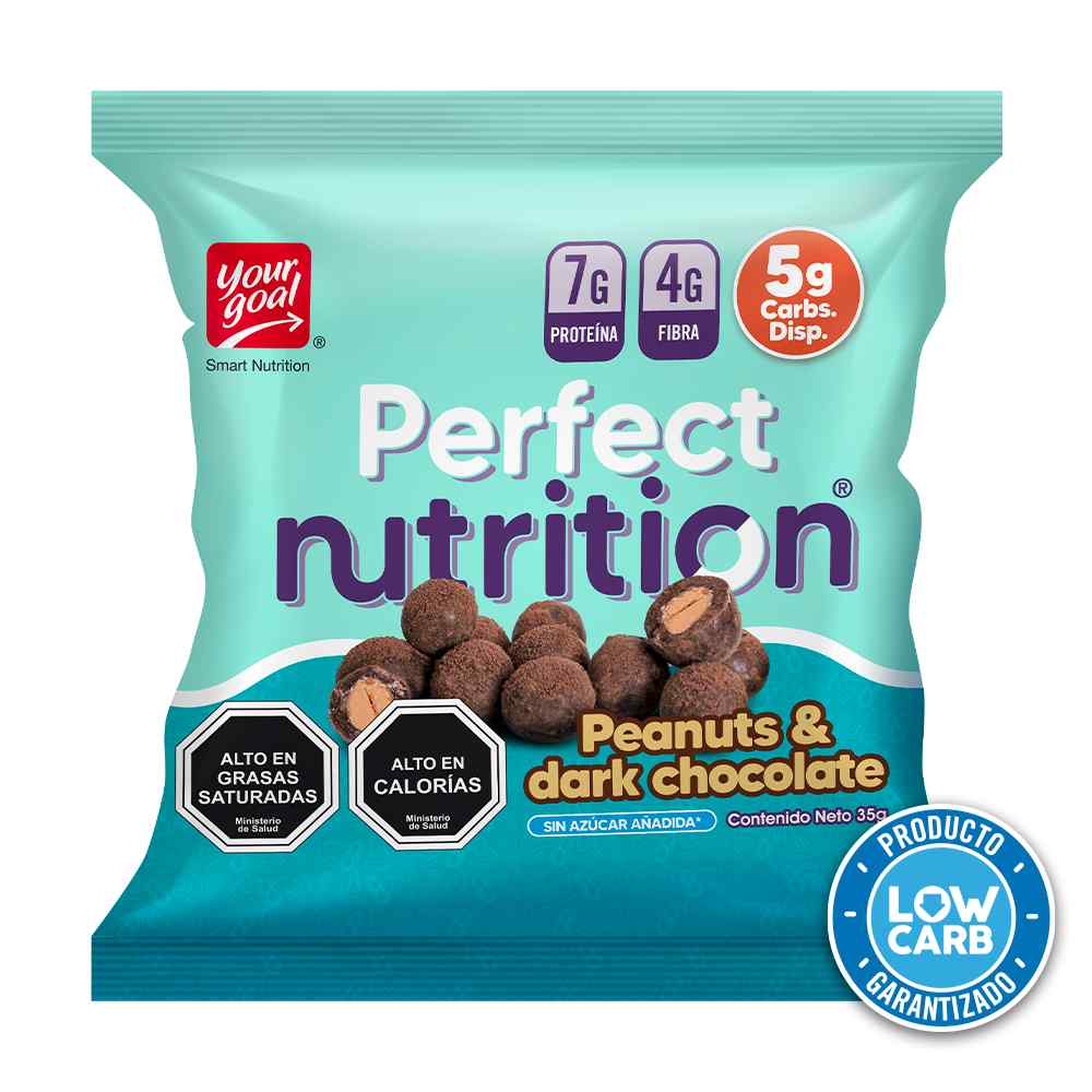 YG PERFECT NUTRITION PEANUTS & DARK CHOCOLATE - DISPLAY 5 UNIDADES