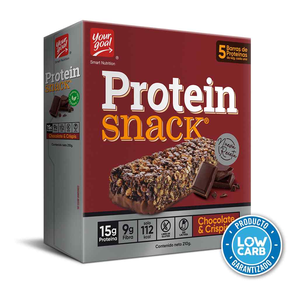 PROTEIN SNACK CHOCOLATE & CRISPIS - DISPLAY 5 UNIDADES
