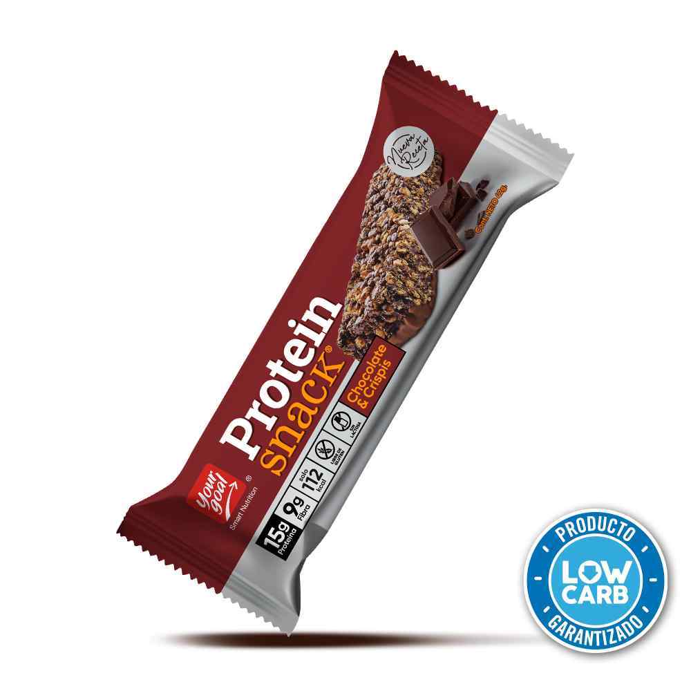 PROTEIN SNACK CHOCOLATE & CRISPIS - DISPLAY 5 UNIDADES