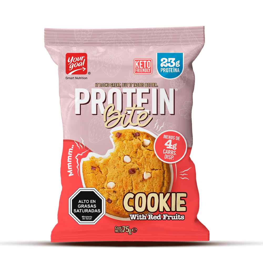 PROTEIN BITE COOKIE WITH RED FRUITS - 1 UNIDAD